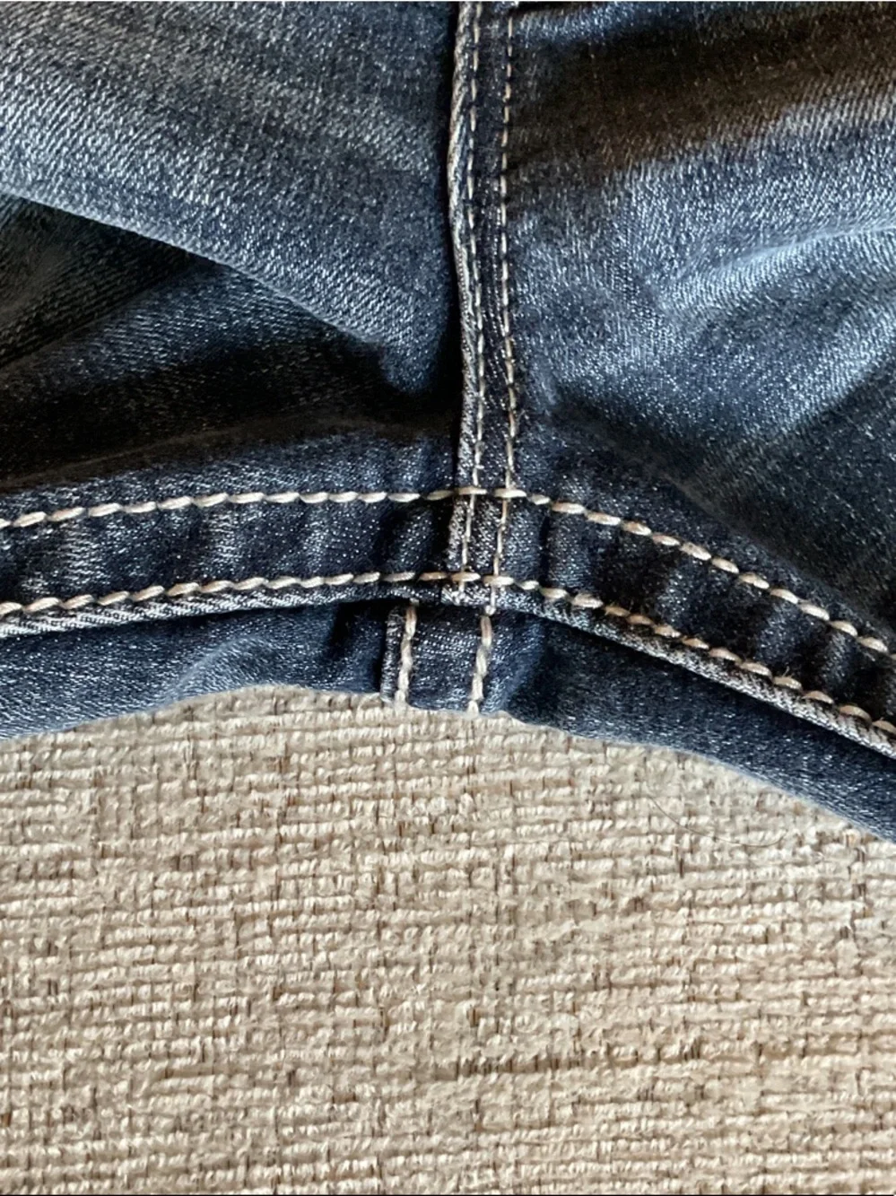 Miss Me Ankle Skinny Embellished USA Red White Blue Bling Jeans 32 Patriotic - Picture 12 of 13